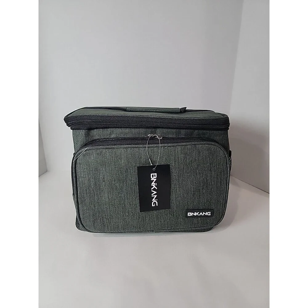 Bnkang Insulated Lunch Bag Cooler Leakproof Retro Green MenWomen adjustable